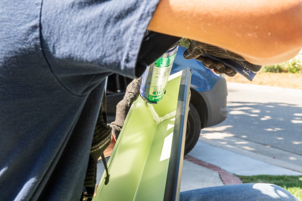 The Brothers That Just Do Gutters crew on a Los Angeles job